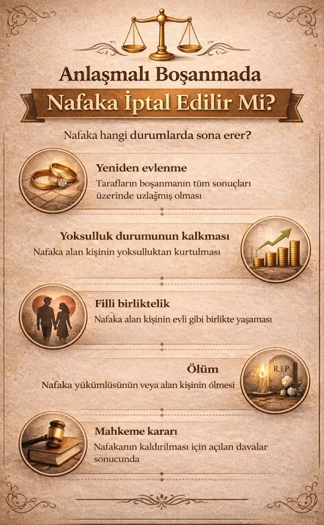 Anlaşmalı Boşanmada Nafaka İptal Edilir Mi?