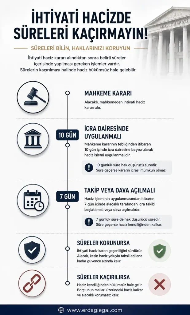 İhtiyati Haciz Süreleri