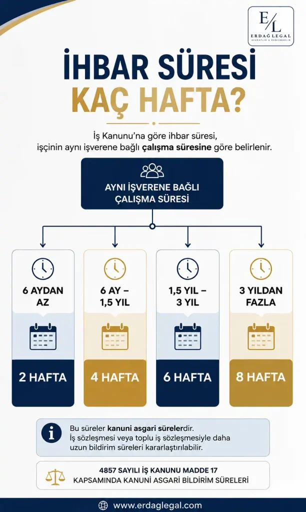 İhbar Tazminatı: İhbar Süreleri