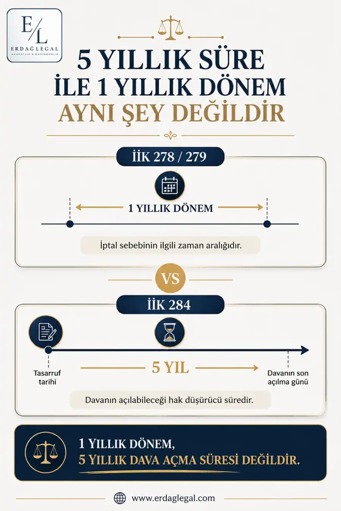 Tasarrufun İptali Davasında Zamanaşımı: Beş Yıllık Hak Düşürücü Süre